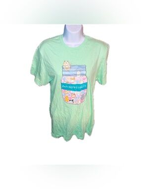 Funny Anti Depressant Cat Shirt 💚🩷😹